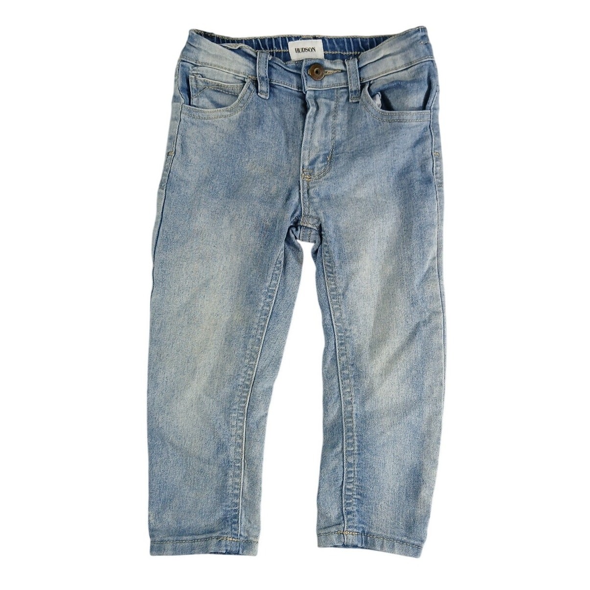 Hudson Jeans Boys 2T Blue Denim Toddler Cotton Blend Light W