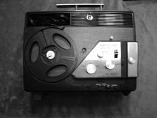 Vintage Keystone Dual K-560 Film Projector Standard/Super 8. Powers On.
