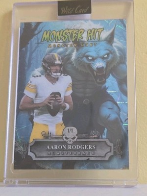 Aaron Rodgers Wild Card Monster Hit 1/1  Werewolve Monster Hunt
