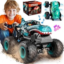 Monster Truck Toys - Remote Control Monster Truck with Light  Music, Blue