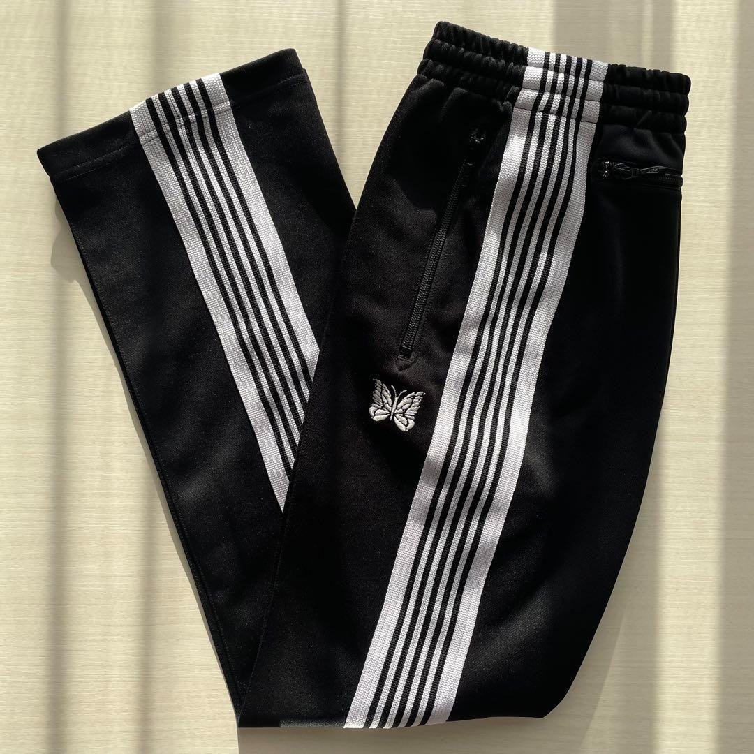 【NEEDLES】Narrow Track Pant XS NEEDLES 21AW Track Pants Straight Green x Beige lines Size