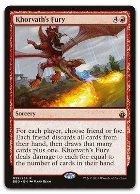 Khorvath's Fury #59 (NM) Battlebond BBD Magic MTG