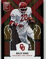 2018 Panini Elite Draft Picks Billy Sims / Charles White Passing the Torch #7