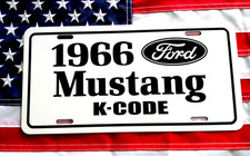 1966 Ford 289 K-code Mustang License Plate Car Tag 66 Hi Po 271 Hp 289 1966 Ford 289 K-code Mustang License Plate Car Tag 66 Hi Po 271 Hp 289