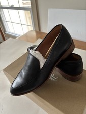 Women's Madewell Frances Leather Loafers Black Shoes 8.5