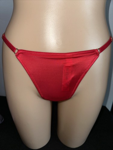 Victoria's Secret String Satin Adjustable Strap Grey, Red, Pink Size SMALL # 210 - Picture 5 of 8
