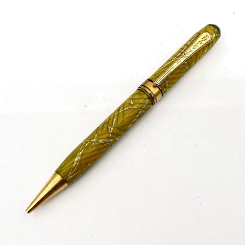 Shirley Temple Mechanical Pencil 4.5" 1.1mm Yellow Green Gold Trim