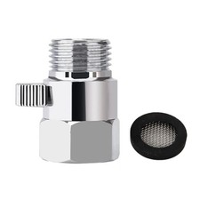 Silver Chrome Finish Quick Control 1pcs Shower Shut-Off Valve Brass Water Saving
