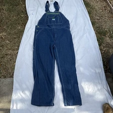 NEW Mens Liberty Blue Denim Carpenter Bib Overalls Size 38x30