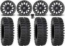 Fuel Vector Beadlock 15" Wheels 33" XT400 Tires Can-Am Commander Maverick