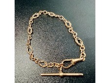 9ct Gold T-Bar Bracelet – 12.2g w049000175810 *