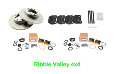 LAND ROVER DEFENDER 110 REAR BRAKE DISCS, PADS + WHEEL BEARING KIT 02 ...