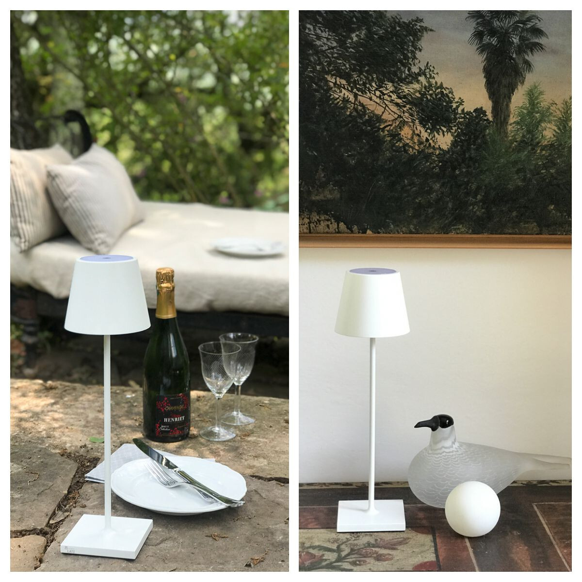 Lampada LED da Tavolo Bianca Ricaricabile 3W: Luce Senza Fili Professionale