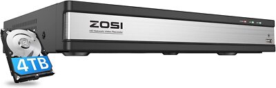 ZOSI 16CH PoE NVR mit 4TB HDD Videoüberwachung Rekorder für IP PoE Kamera WIENEU