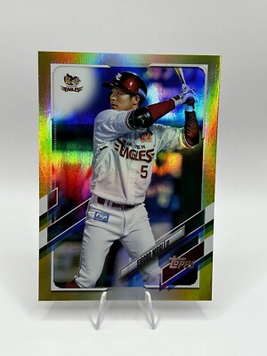 Eigoro Mogi 2021 Topps Baseball NPB Gold Foil  Nippon Japan Rakuten Eagles #173