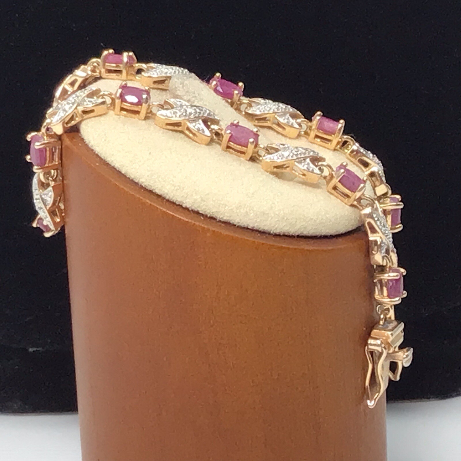 Ross Simons Gold Over Sterling Silver Ruby Bracel… - image 10