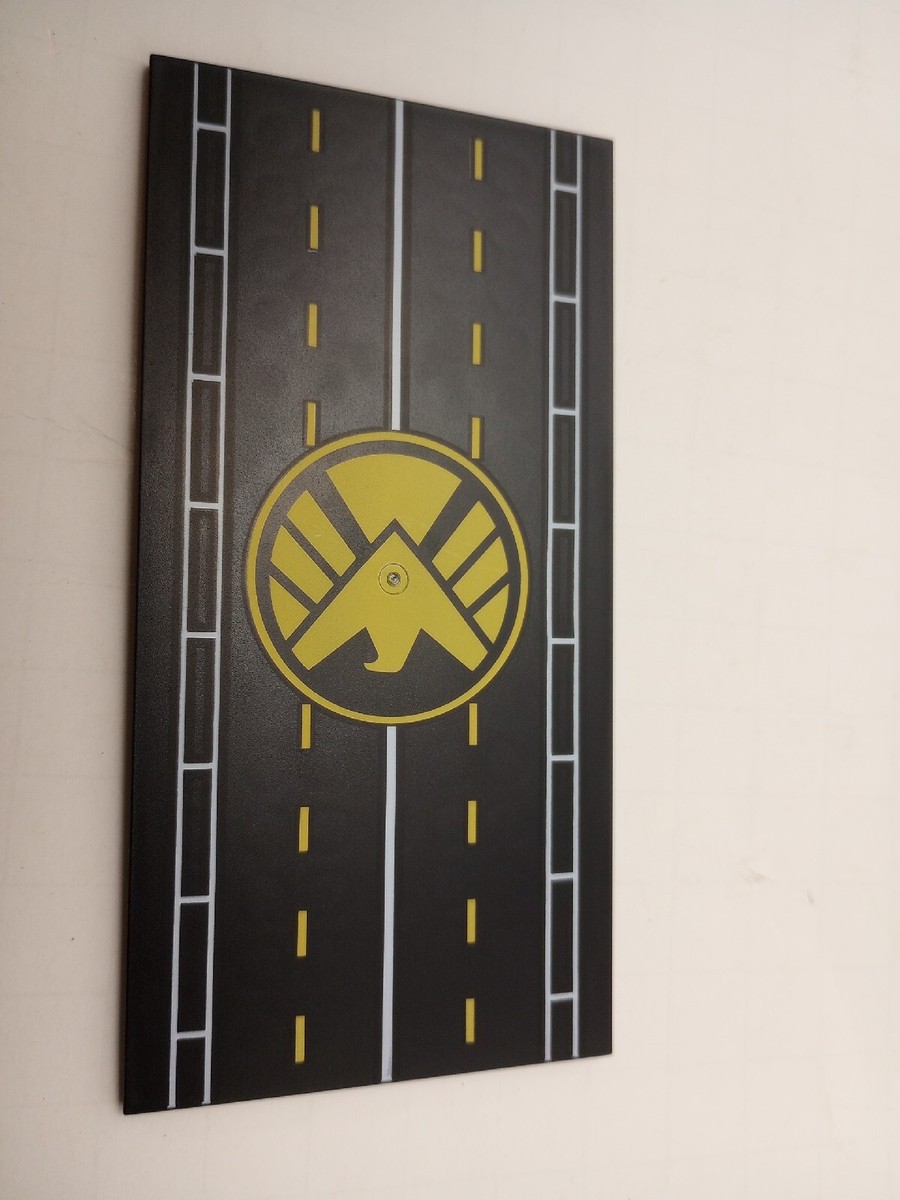 Lego Tile 8 x 16 with Bottom Tubes with Runway SHIELD Helicarrier