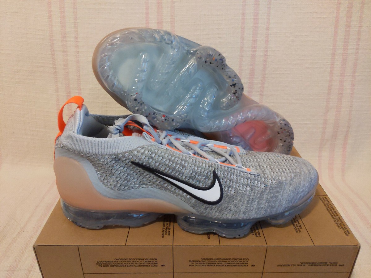 Nike Air VaporMax 2021 FK Flyknit Grey Bright Mango DH4084 002