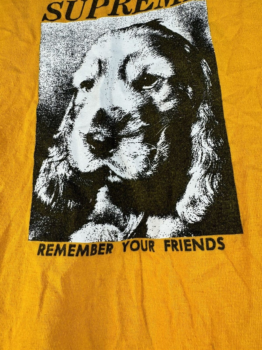 FW18 Supreme Remember Tee T-Shirt Yellow | eBay