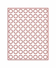 LINDNER-2708-M&uuml;nzboxen-Rauchglas-Dunkelrot-80x-23,5-mm-rund-F&uuml;r-1-EURO