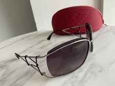 Emporio Armani EA 9387/S 6LB BLACK AND SILVER SUNGLASSES. BRAND NEW WITH CASE