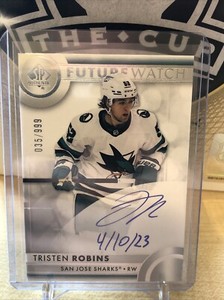 2023-24 UD SP Authentic Future Watch Auto “Inscribed” Tristen Robins /999 #139