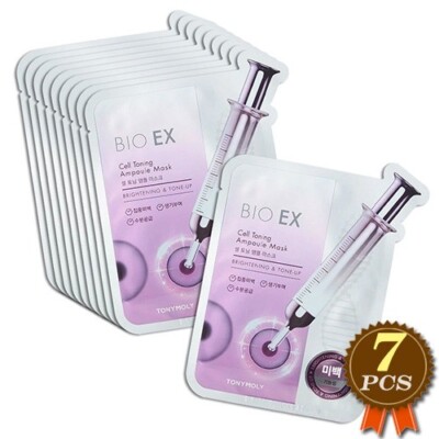 TONYMOLY Bio EX Cell Toning Ampoule Mask 30g x 7pcs Brightening Mask Whitening