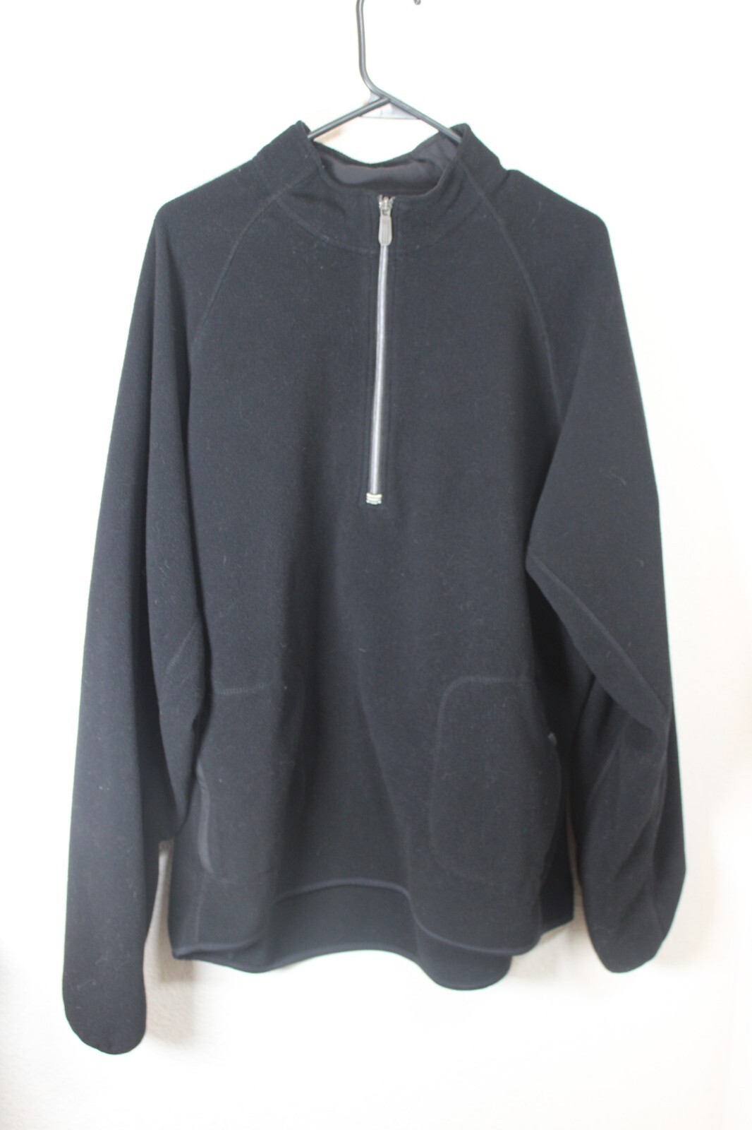 ADIDAS Men's Large Black ClimaWarm / Pullover / Sweatshirt, Polyester