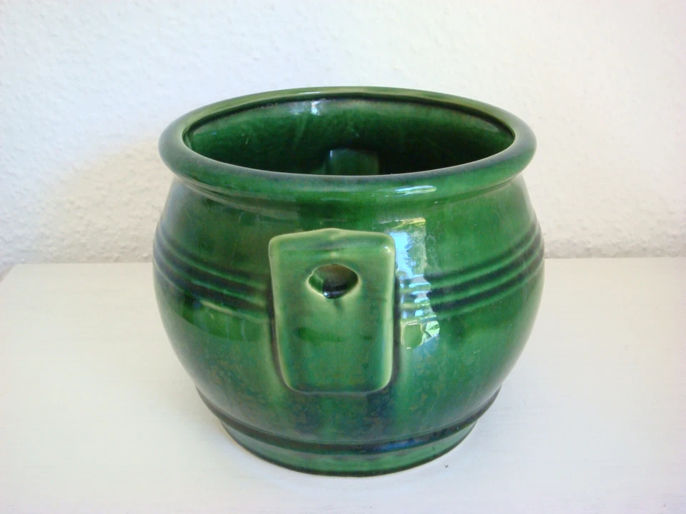 Vintage JOPEKO KERAMIK Grüner Übertopf / Blumentopf West German Pottery 1970er - Bild 4 von 4