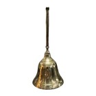 Vintage Brass Handheld Teachers 5.5” Bell with Decorative Markings