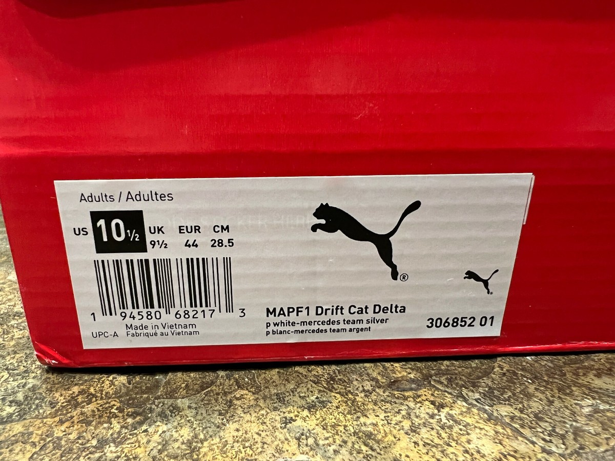PUMA Men's Mercedes F1 Drift Cat Delta Motorsport Shoes White
