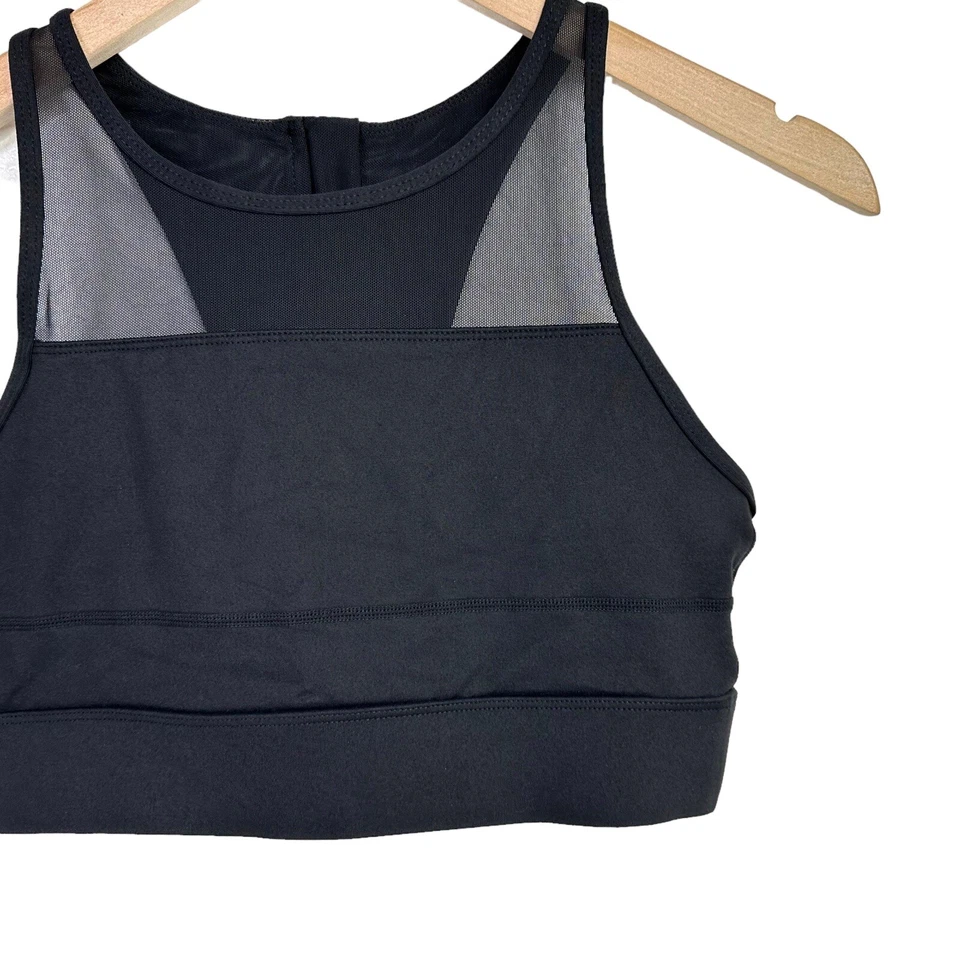 ZYIA Active 女式 All Star Zip Back One More Rep 运动文胸 尺寸 M 黑色 — 第 3/4 张图片