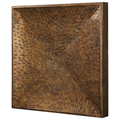 Uttermost Blaise Contemporary Iron Wall Panel in Antique Bronze - Picture 3 of 8