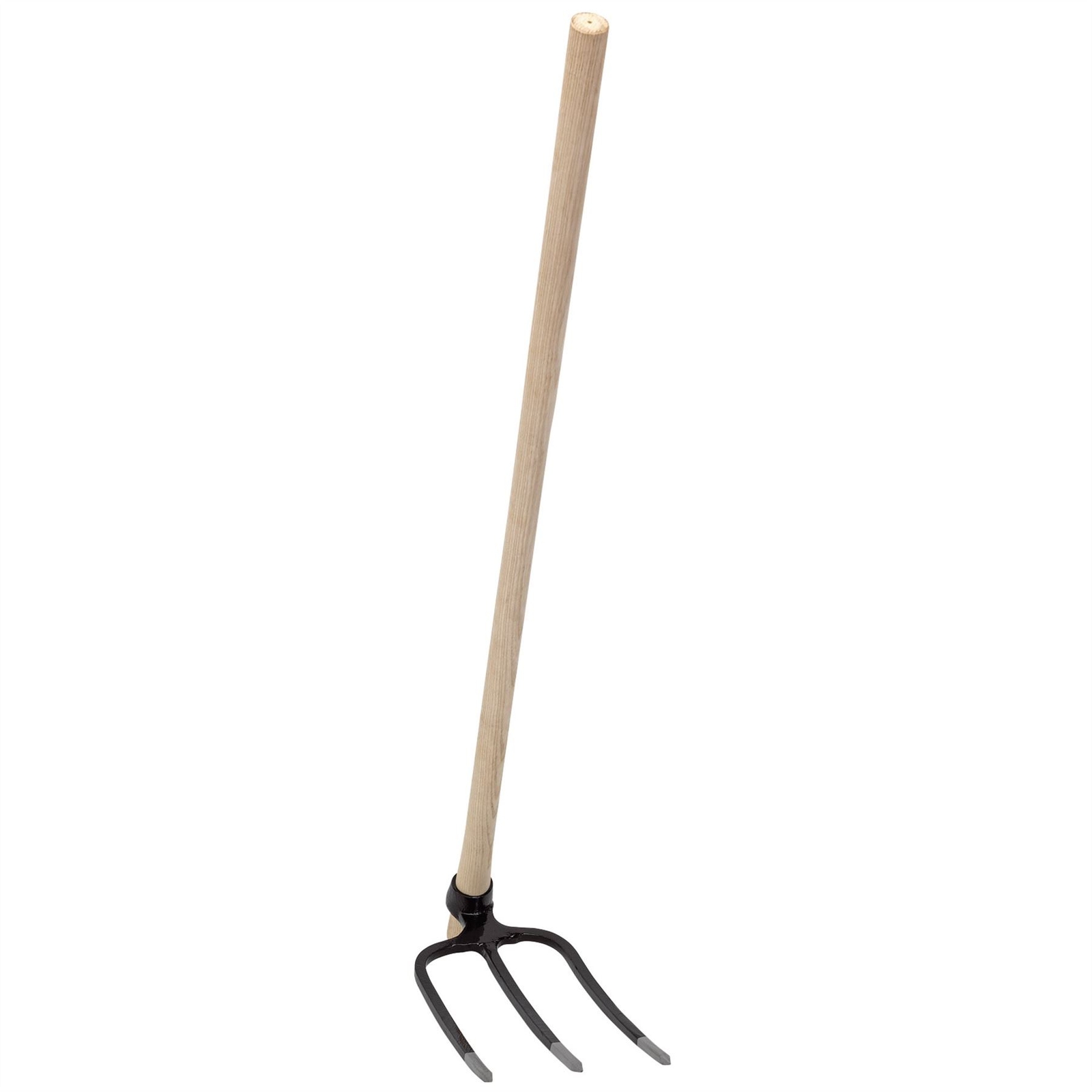 Draper Expert Garden Hoe Fork 3 Prong Hand Cultivator Tool Solid Ash Wood Handle