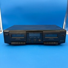 Sony TC-WE305 Dual Stereo Cassette Deck High Density Head   For Parts Repair