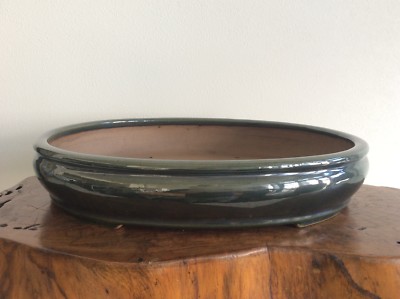 Neuzustand / Bonsai Topf versengt 陽明 / B 36 × T 30 × H 7 [cm], 2,58 kg