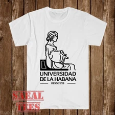 Cuba University Of Havana Men's White Size S-5XL