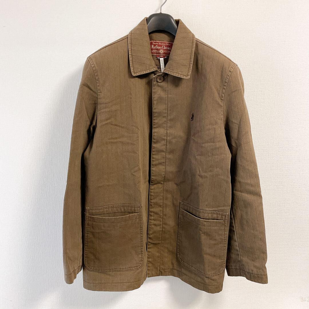 Marlboro Classics Work Jacket Jacket Striped Men L Limited Edition