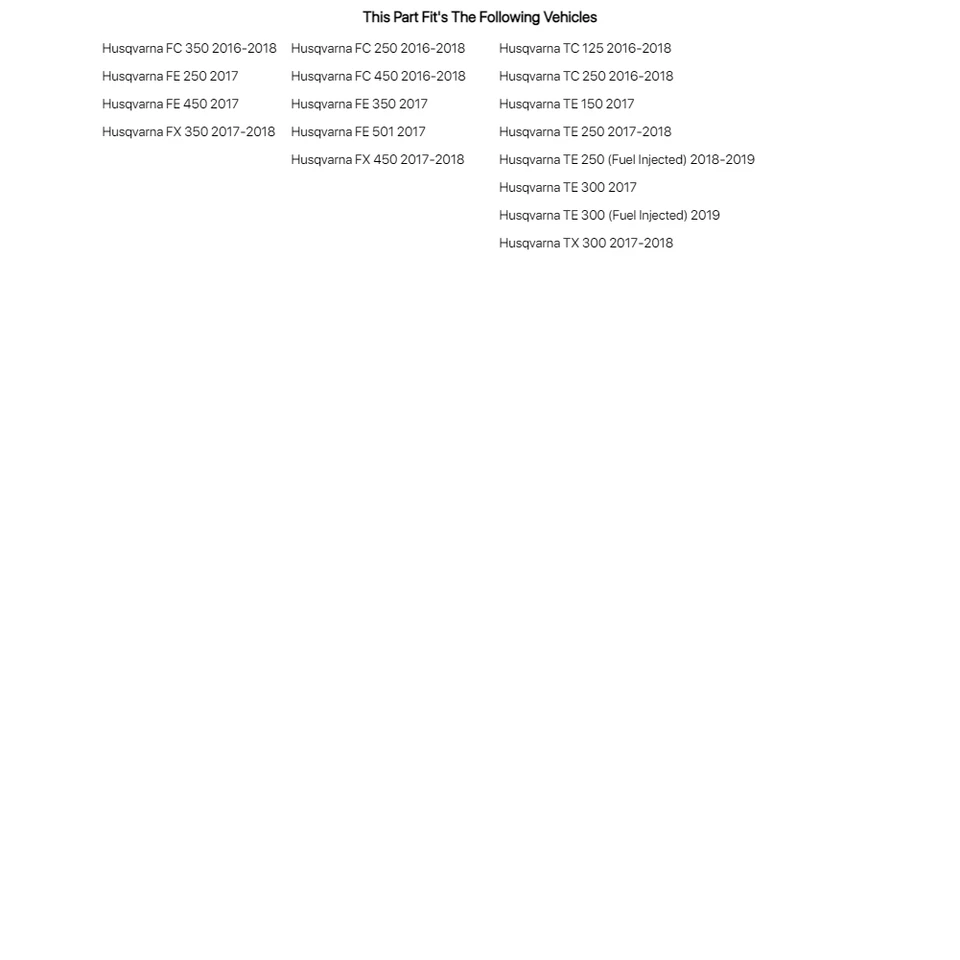 Kit de réplica de plástico Cycra original 18 para Husqvarna Fe 250 2017 Foto 2 de 2