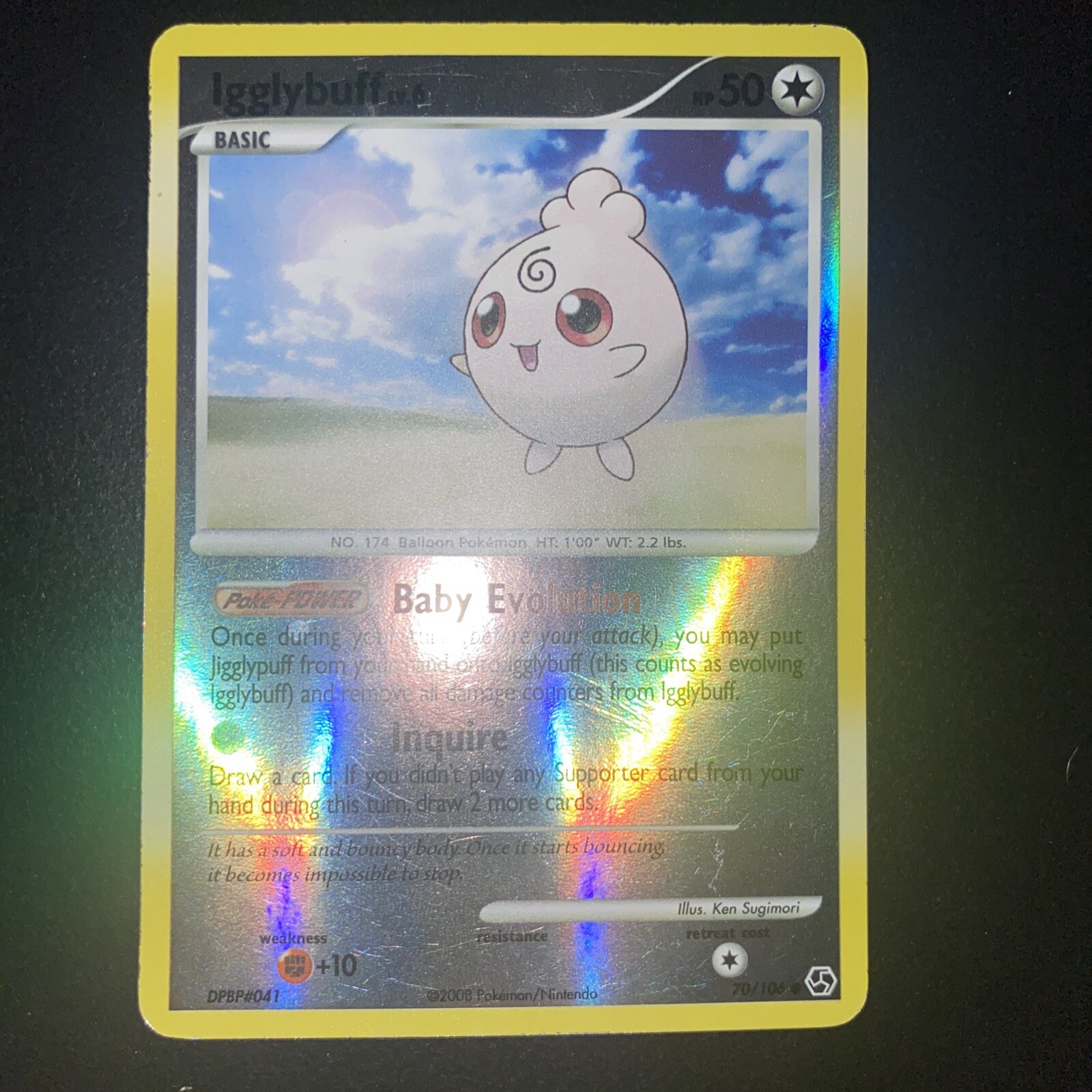 Pokémon TCG Igglybuff Great Encounters 70 Reverse Holo Common