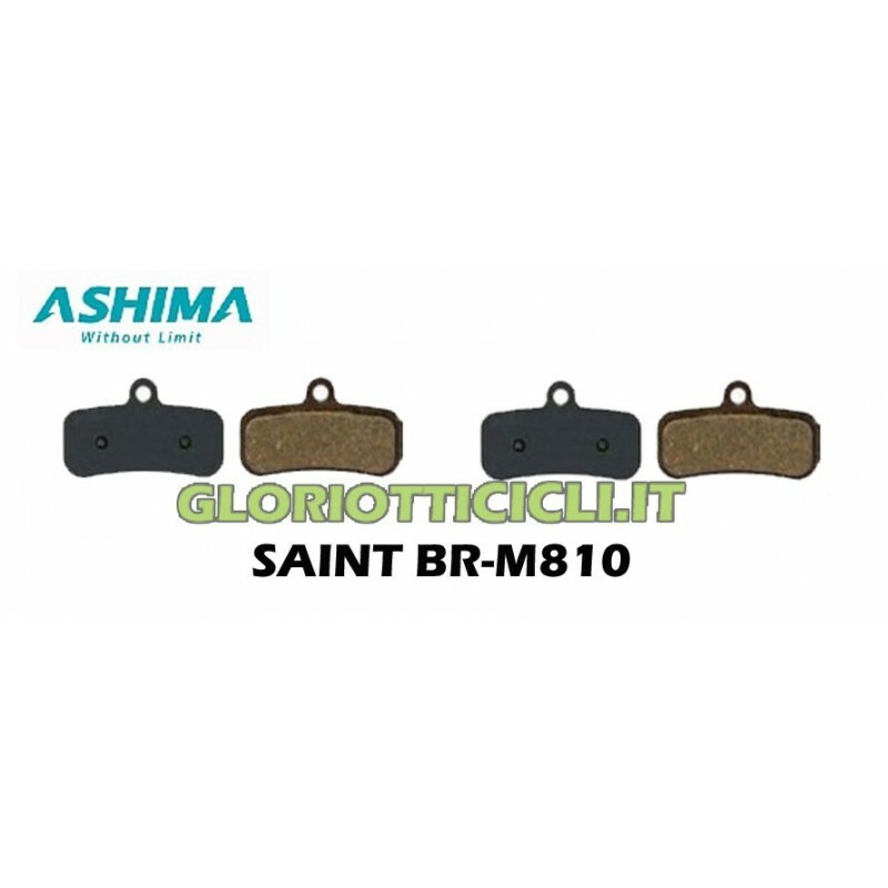 ASHIMA KIT 4 PASTIGLIE SEMI-METALLICHE PER SHIMANO SAINT BR-M810