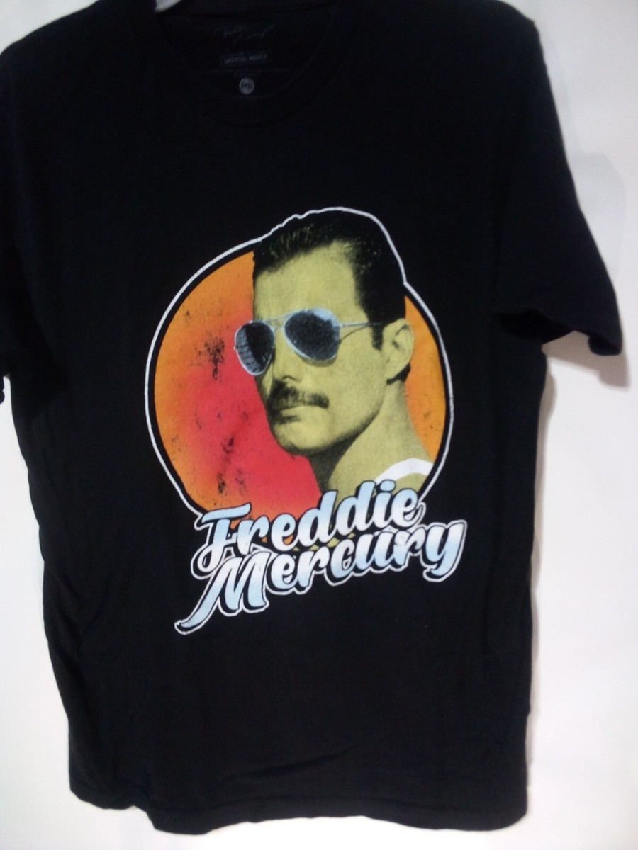 Freddie Mercury Official Merch Mens M 100%cotton Black T Shirt | eBay