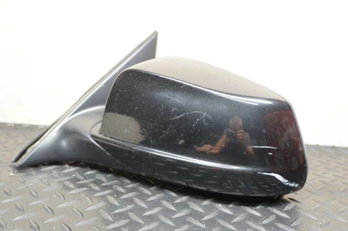 2012-2013 BMW 535i Driver Side Left Hand Power Side Mirror Black F01531219931P