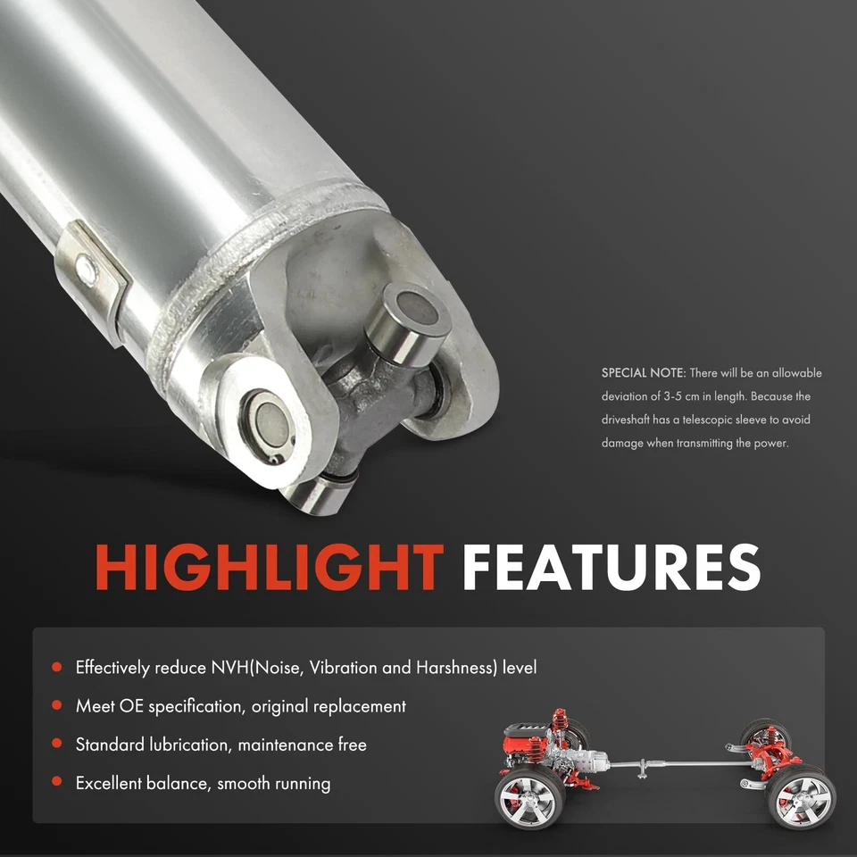 Conjunto de eje de transmisión para Cadillac Escalade ESV 2015-2017 GMC Yukon XL RWD trasero Foto 4 de 4