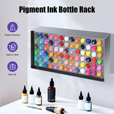 78 Holes Tattoo Ink Rack Wall Mounted Ink Bottle Display Holder Stand Organizer