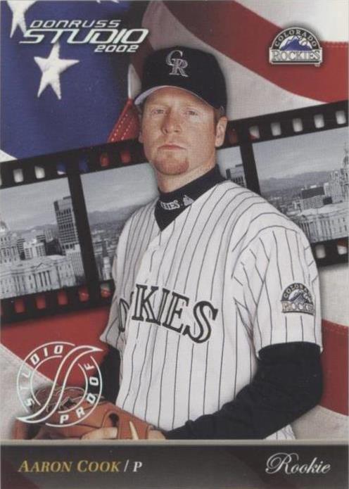 2002 Donruss Studio - Rookie Aaron Cook #273 Studio Proofs /100 (RC ...