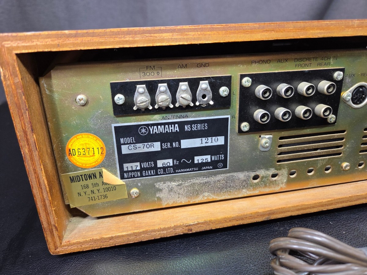 Yamaha CS-70 Vintage Stereo Receiver Super Rare Part Repair VIDEO