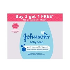 Johnson's Baby Soap 100g Buy 3 Get 1 Free 