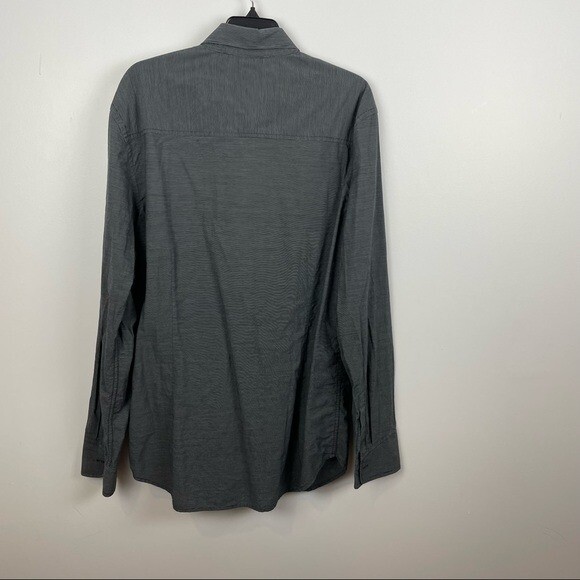Howe Gray Long Sleeve Button Down Causal Shirt Co… - image 2