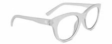 SPY Optics Boundless  Designer Reading Glasses Matte Clear Crystal Cat Eye 53mm